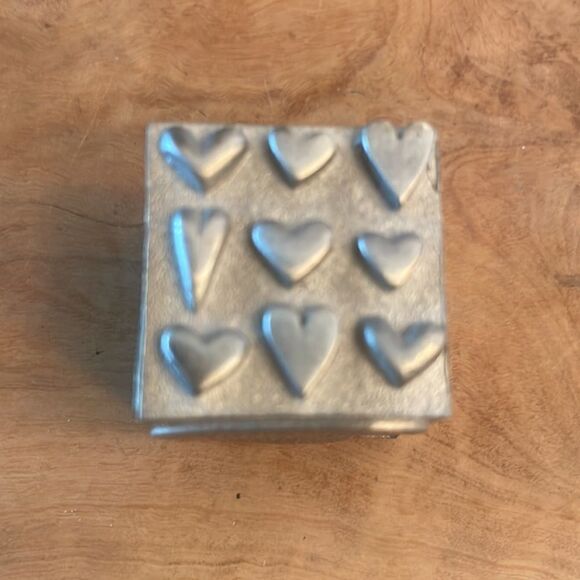 NEW. Vilmain Solid Pewter Paperweight Cube - Picture 6 of 10